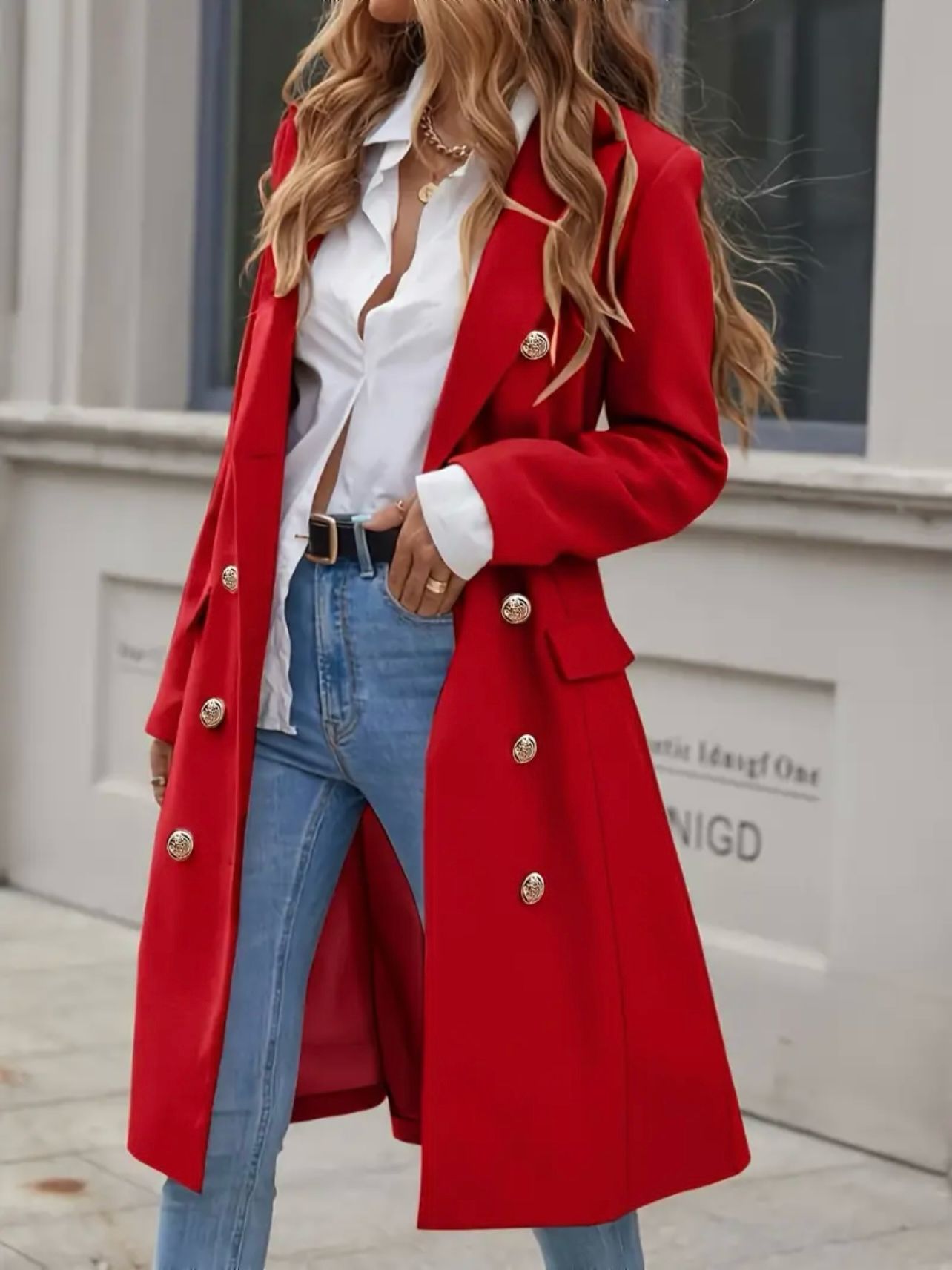 Cappotto con bottoni